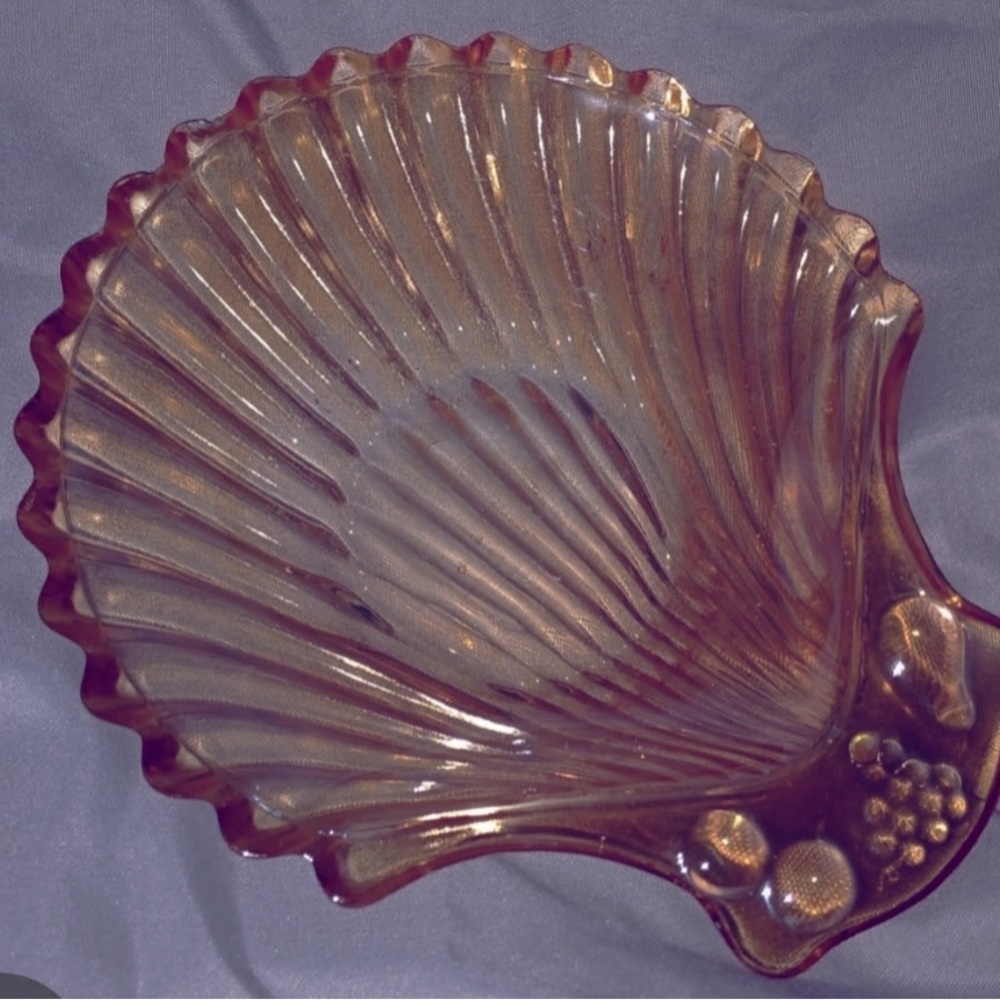 Carnival glass dish
